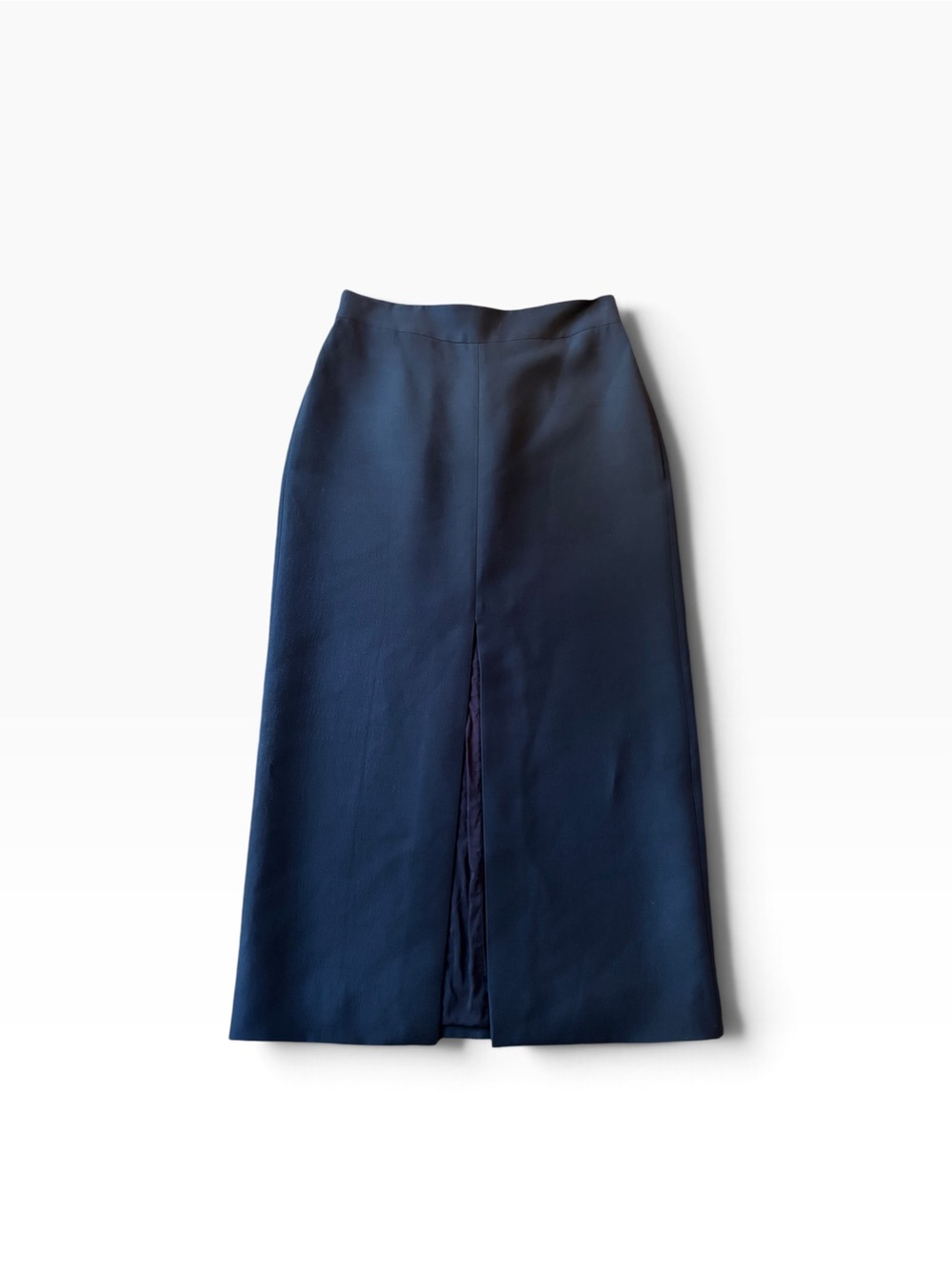 Valentino Classic black Midi Skirt with Front Slit
Size 44